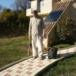 Polyflam chariot de désherbage avec lance